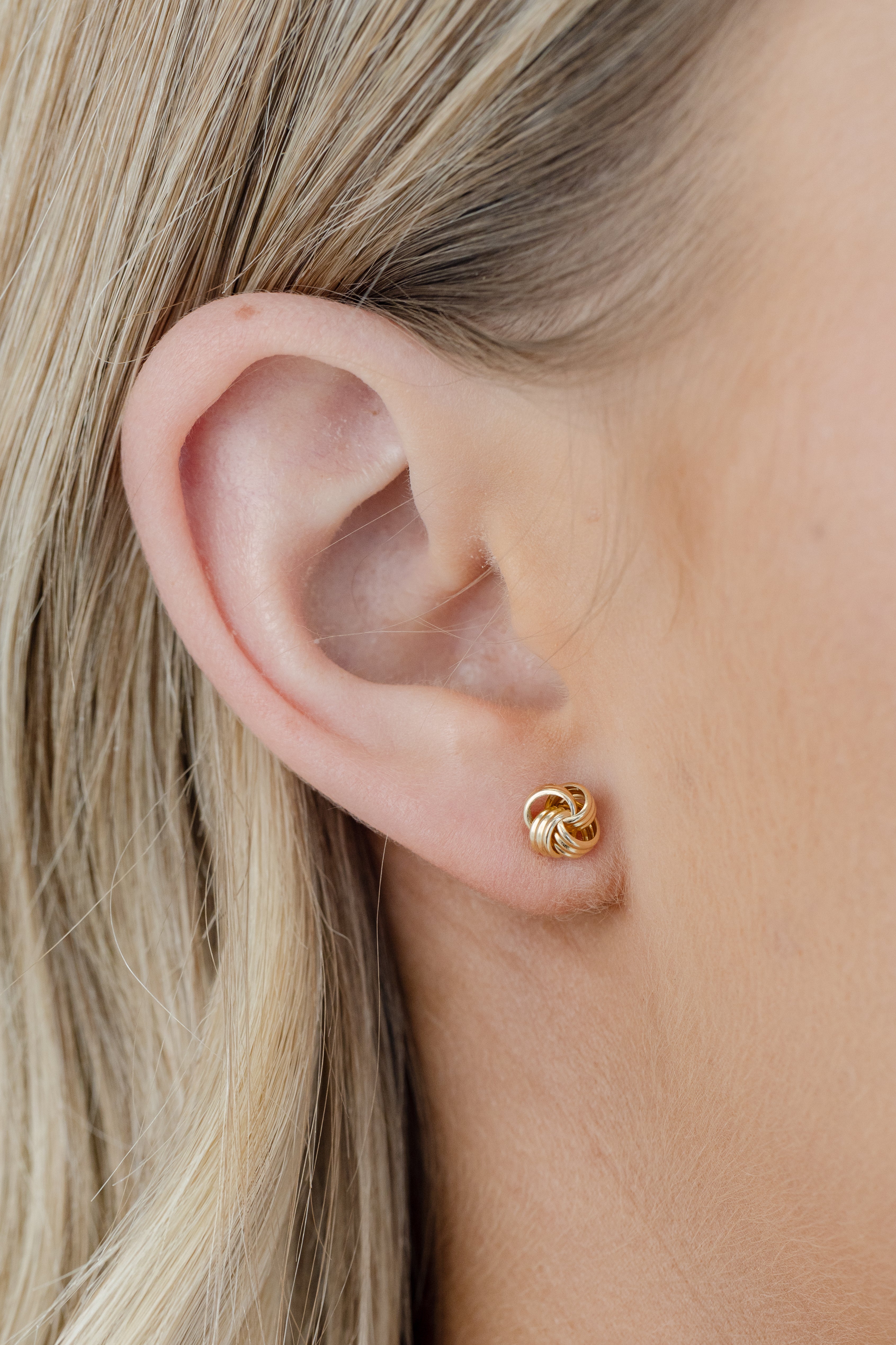 Gold Knot Earrings