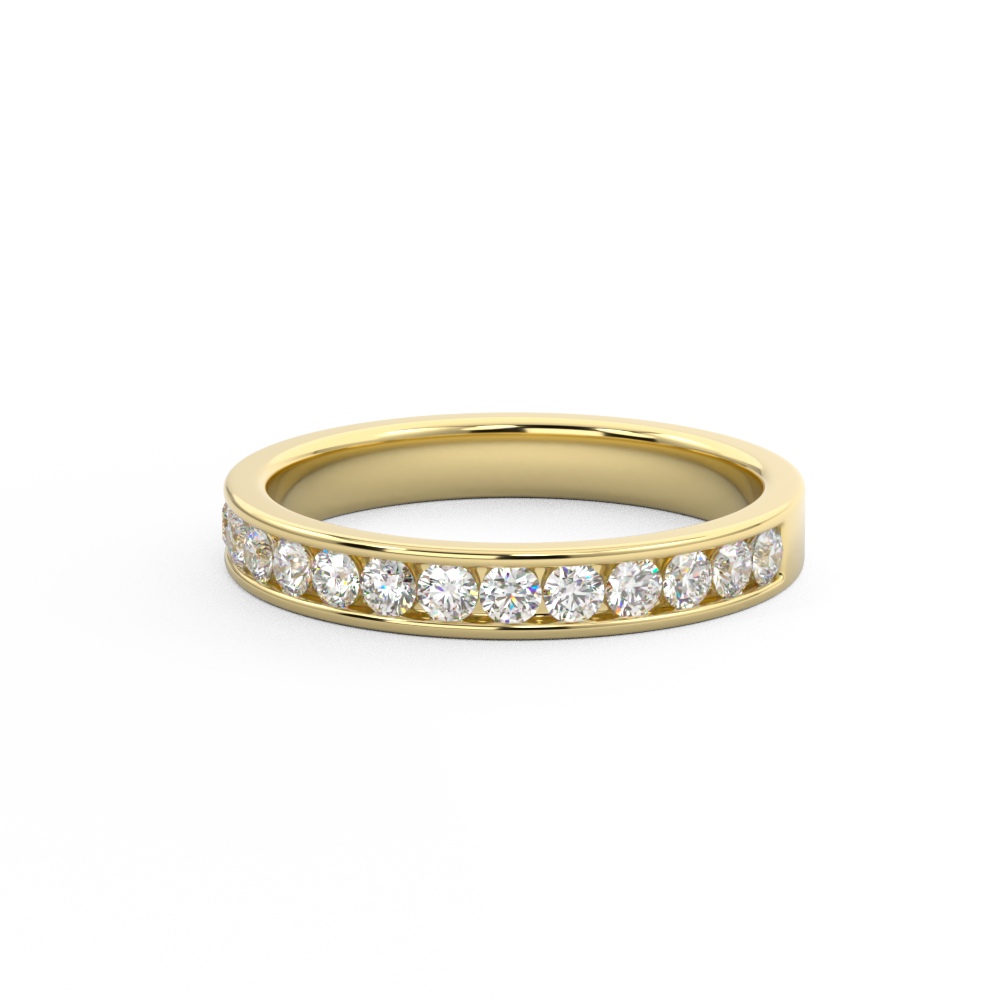 Channel Set Wedding Ring