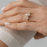 Trilogy ring with marquise centre stone