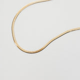 gold herringbone necklace