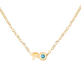 Letter pendant and birthstone pendant