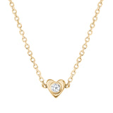 Tiny Birthstone Pendant Necklace