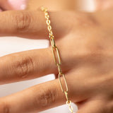 Irregular chain bracelet