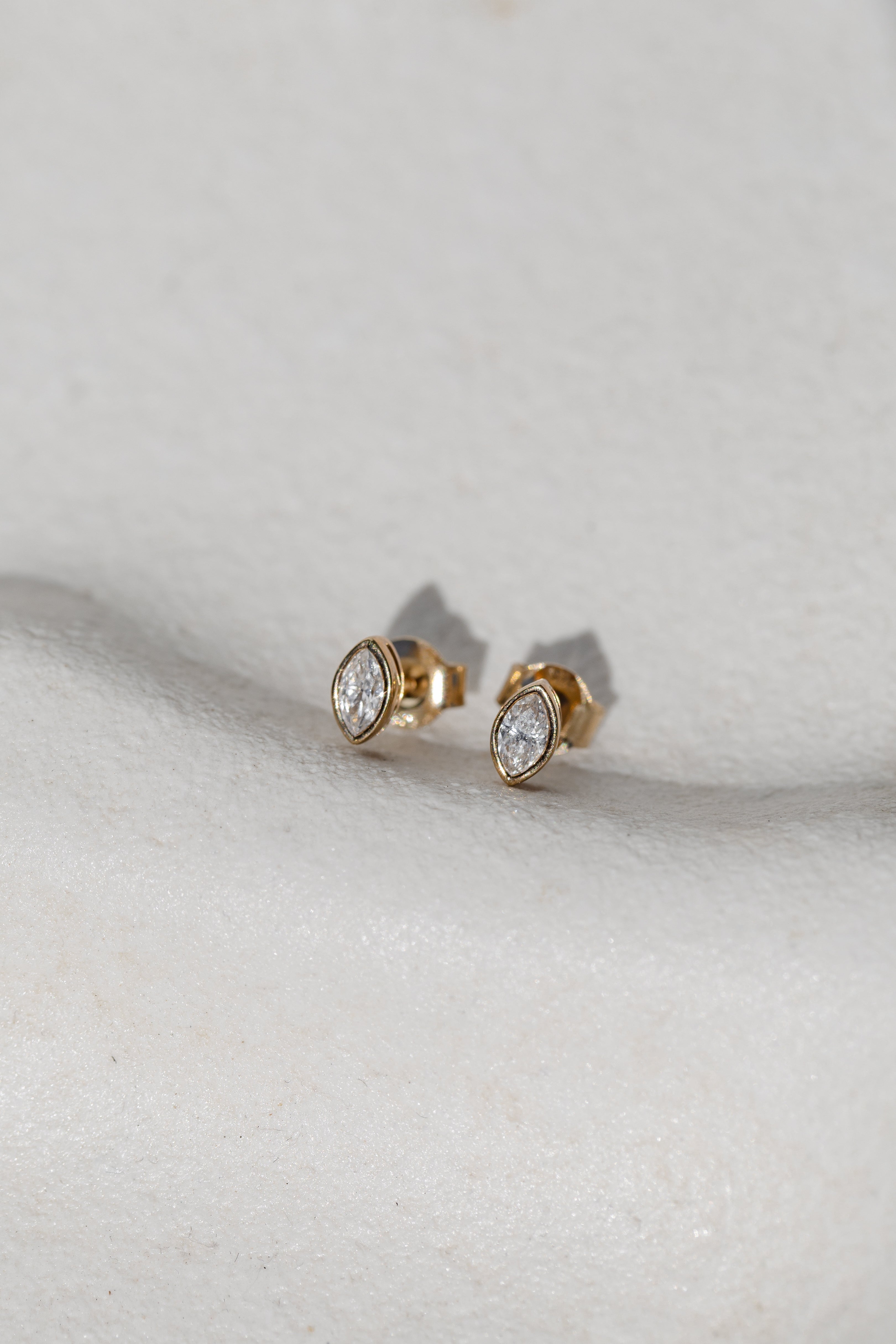 Marquise Cut Diamond Earrings