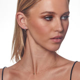 Model wearing Yellow Gold Initial Pendant Necklace