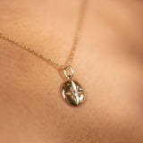 North Star with diamond gold necklace
