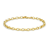 Oval Belcher Bracelet in 9kt Gold