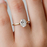 Oval Cut Diamond Solitaire Engagement Ring