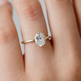 Oval Cut Diamond Solitaire Engagement Ring