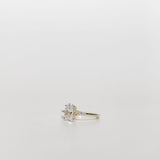 Oval cut diamond engagement ring with diamond accent stones