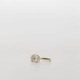 oval engagement ring with halo