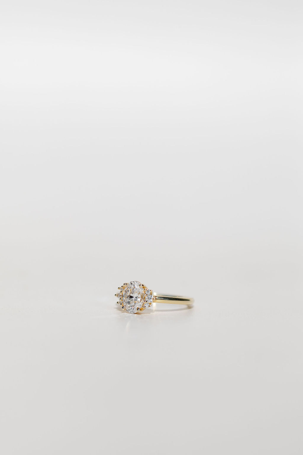 oval engagement ring with halo