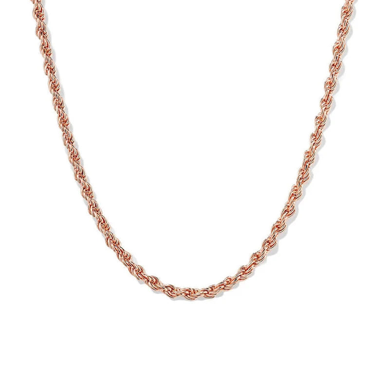 rose gold rope chain