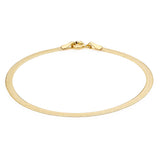 solid 9kt gold herringbone bracelet