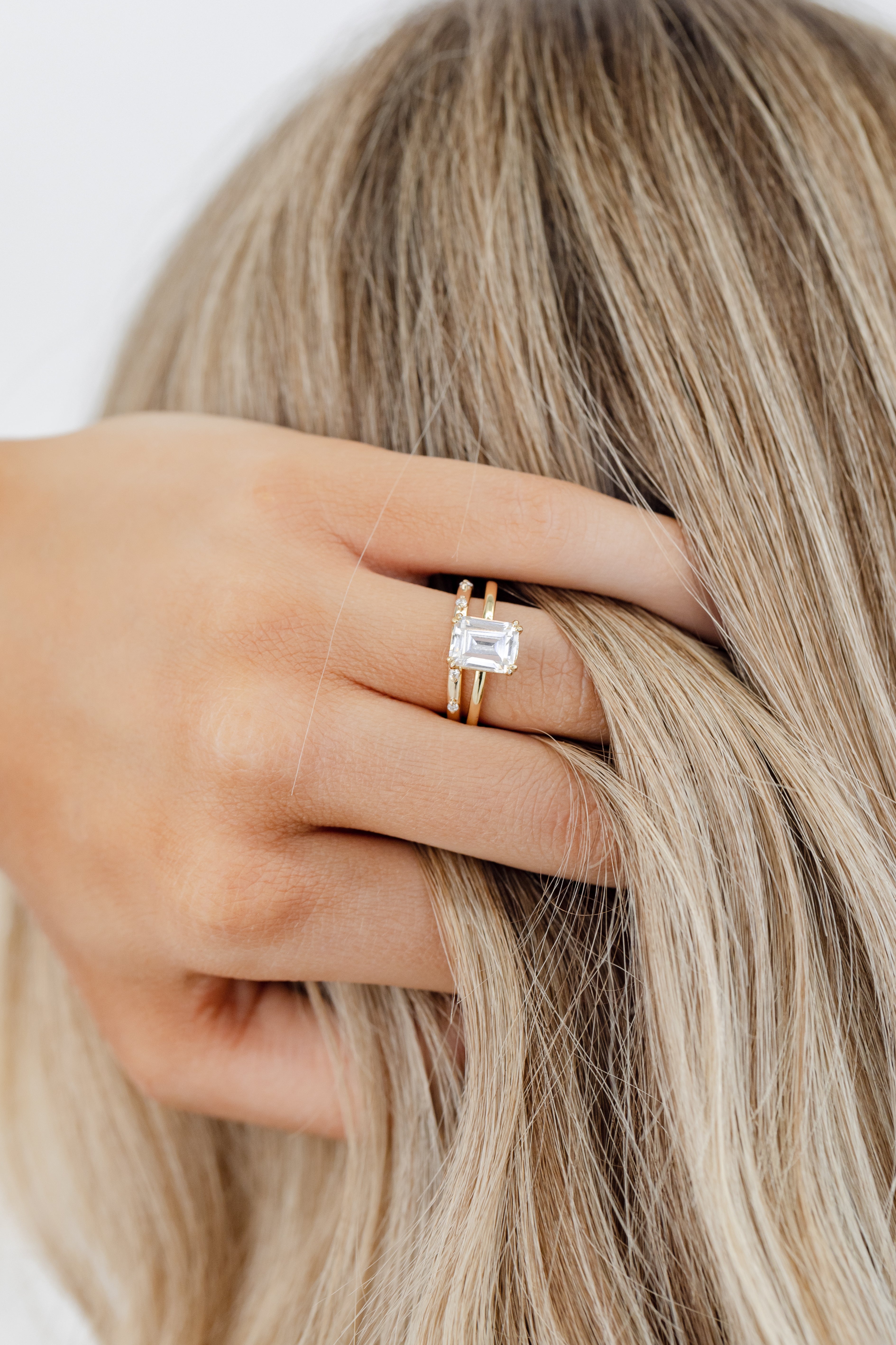 Spaced Diamond wedding Band