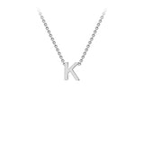 White Gold Initial Pendant Necklace