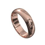 rose gold mens classic wedding ring