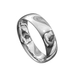 White gold mens classic wedding ring