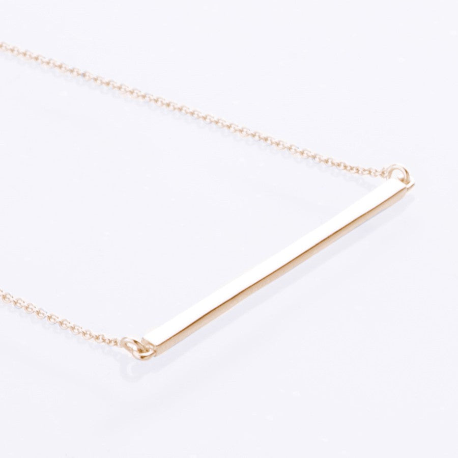9ct Yellow Gold Bar Necklace