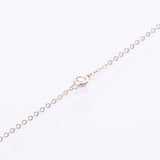 9ct yellow gold fine bracelet with bezel set diamond