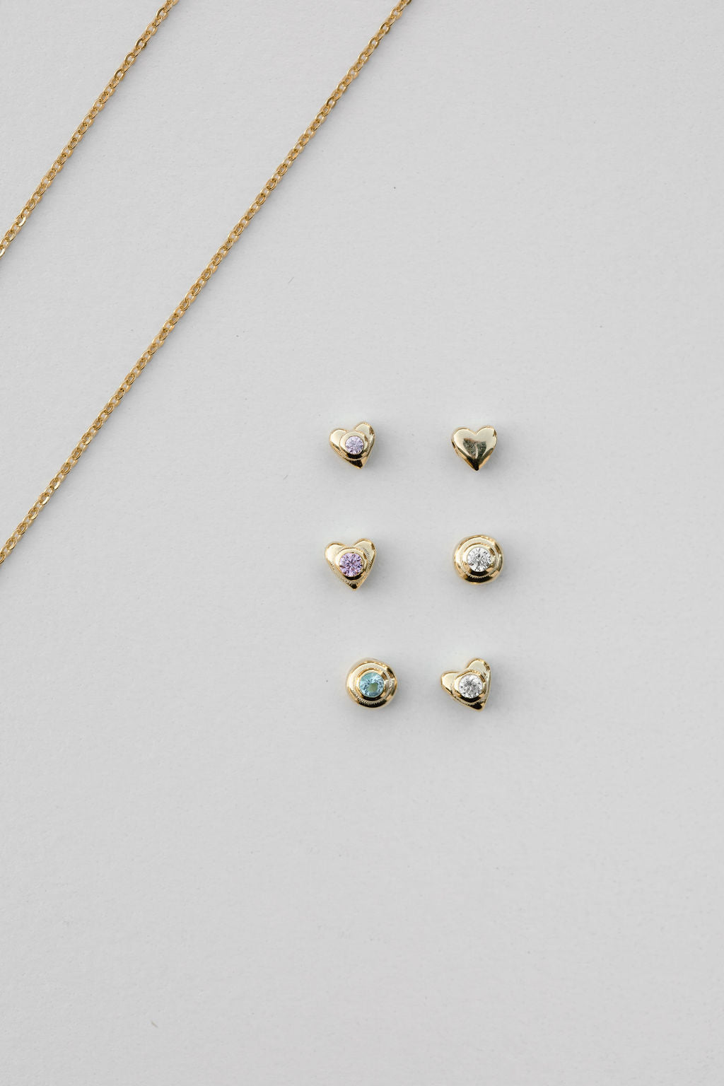 birthstone pendants and necklace