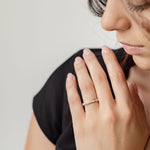 channel set diamond wedding ring