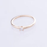 Classic solitaire ring