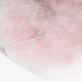 9ct white gold cluster pendant - fine jewellery