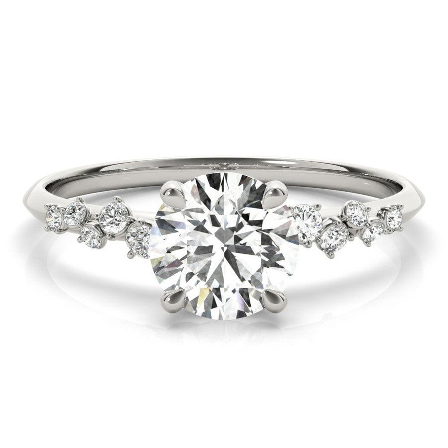 Diamond Scatter Engagement Ring