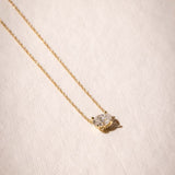 diamond oval pendant necklace