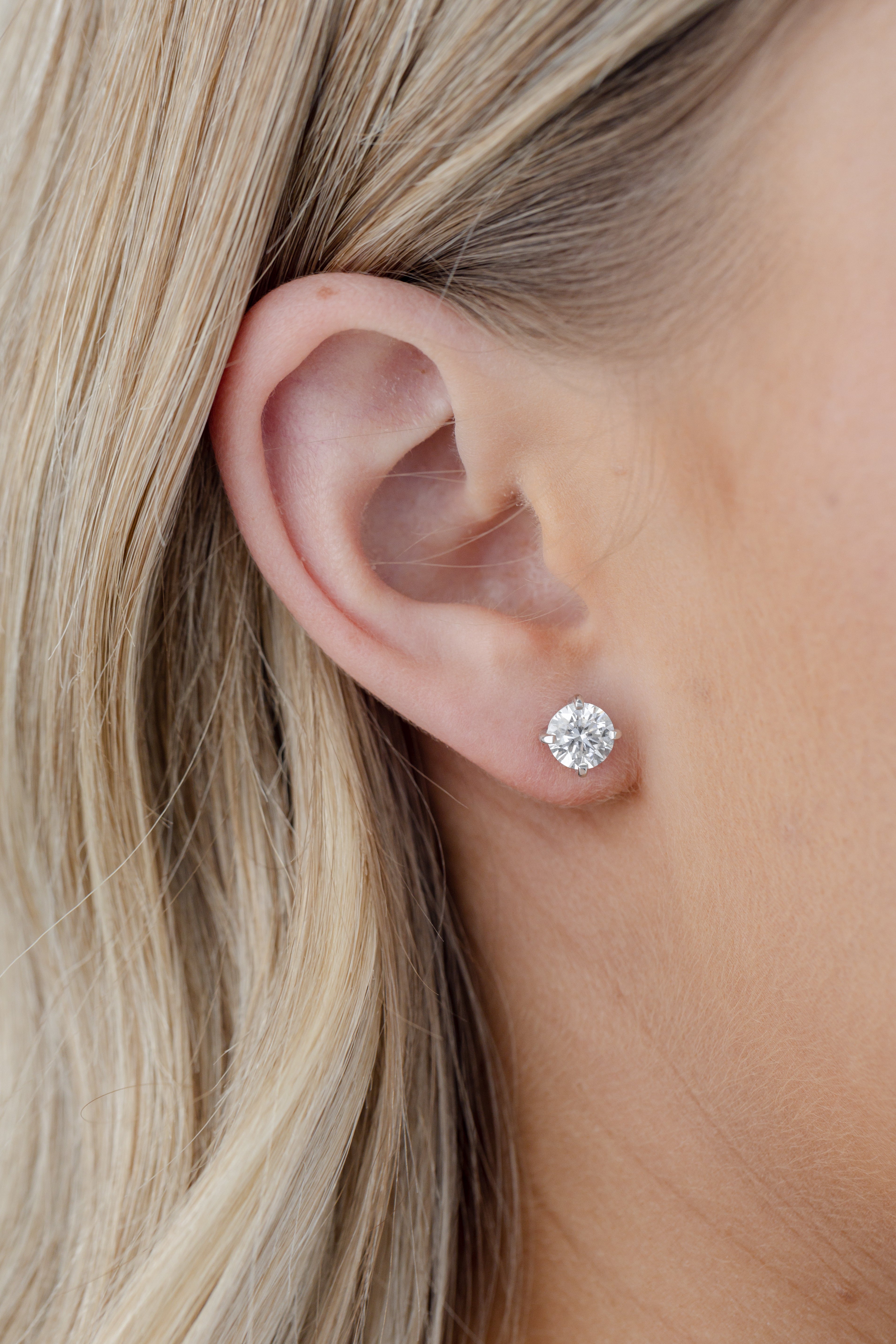 diamond stud earrings