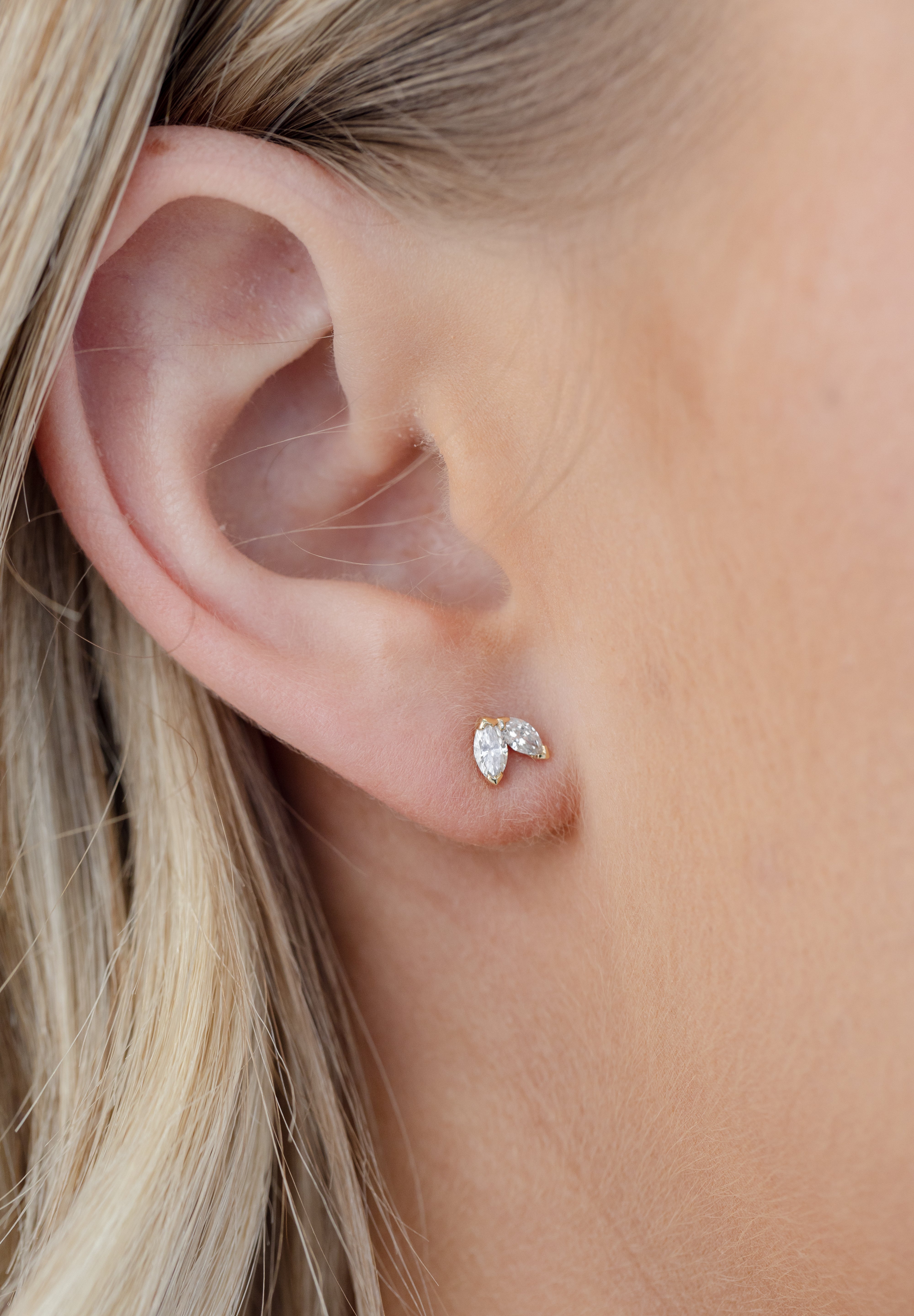 double marquise earrings