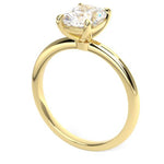 Yellow Gold Elongated Cushion Cut Moissanite Engagement Ring