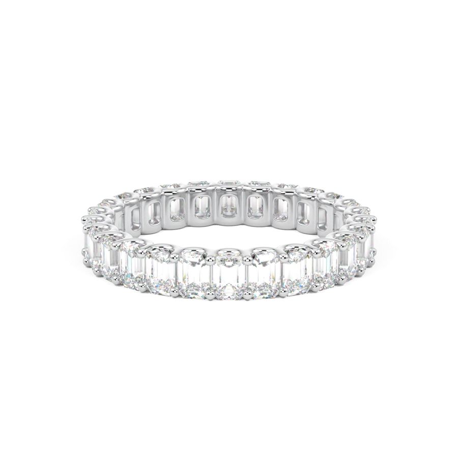 Emerald Cut Diamond Wedding Ring