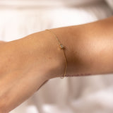emerald pendent bracelet gold