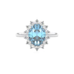 Aquamarine Engagement Ring
