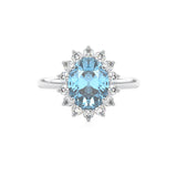 Aquamarine Engagement Ring