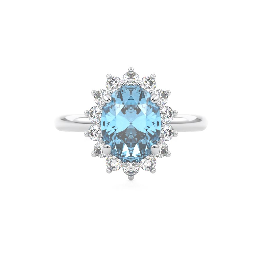 Aquamarine Engagement Ring