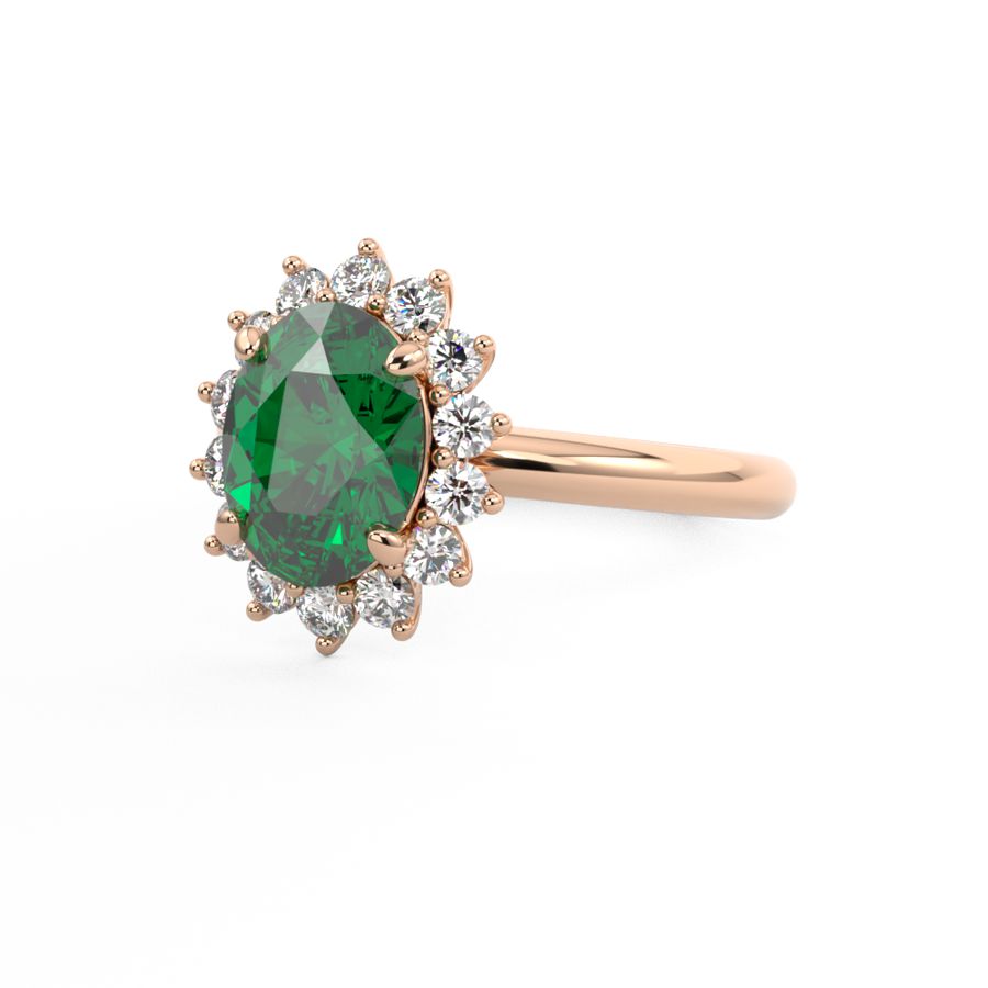 Emerald Engagement Ring