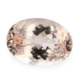 oval shape peach morganite