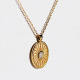 Gold Coin Medallion Pendant Necklace