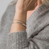 the perfect gold bangle and tennis bracelets