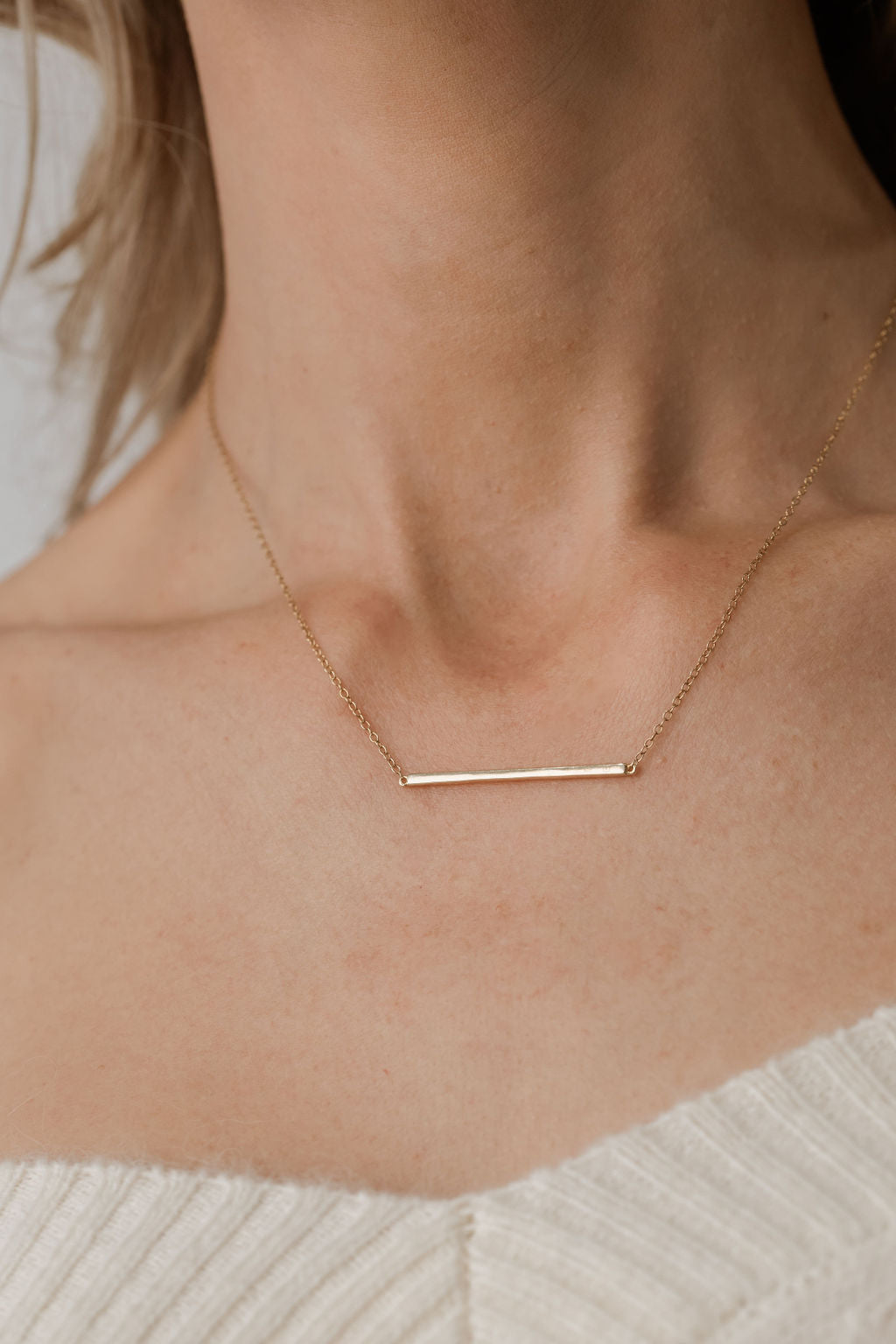 gold bar necklace