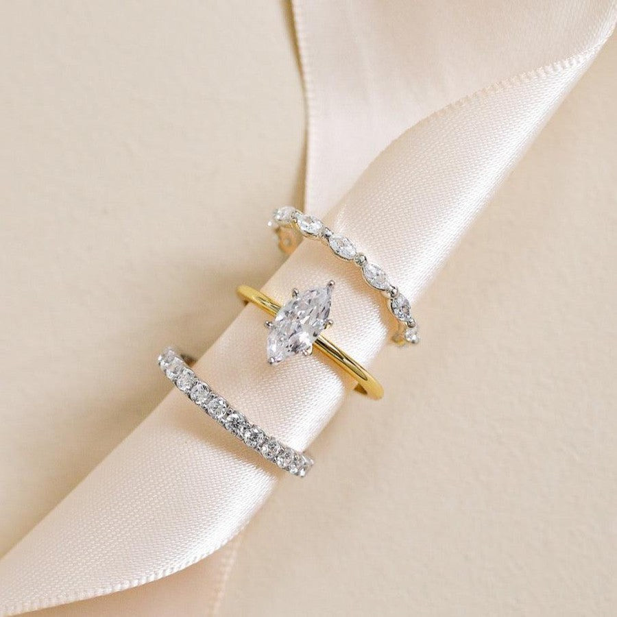 yellow gold marquise diamond engagement ring, marquise shape diamond ring, diamond wedding ring