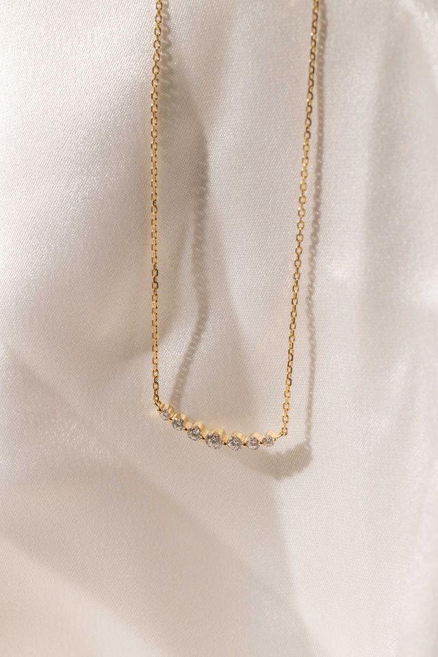 graduate diamond necklace