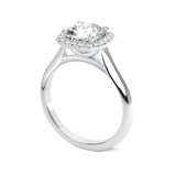 Gretta Cushion Cut Halo Diamond Ring