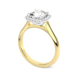 Gretta Cushion Cut Halo Diamond Ring