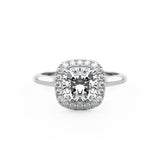 Gretta Cushion Cut Halo Diamond Ring