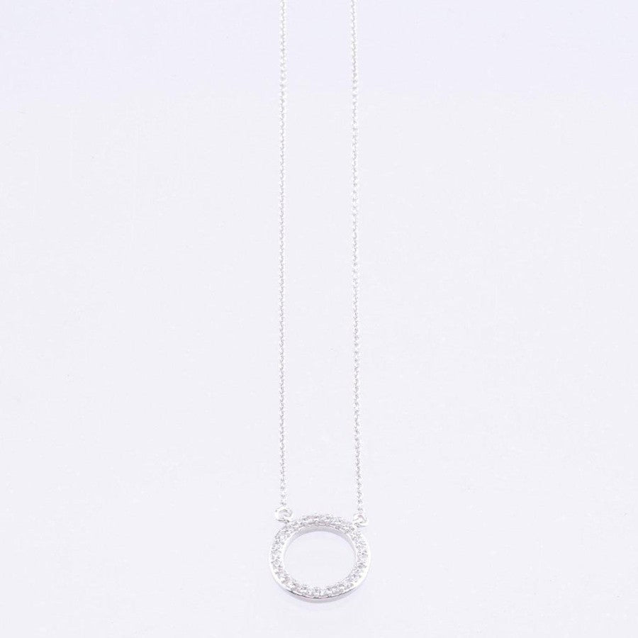 white gold halo pendant with diamond halo