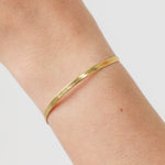 gold herringbone bracelet